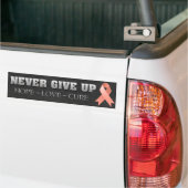 Geef nooit hoop op uteriene kanker bumpersticker (Op Truck)
