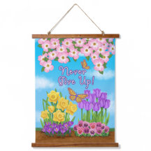 Geef nooit houten wandtapijten op