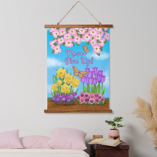 Geef nooit houten wandtapijten op hangend wandkleed (Slaapkamer)