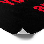 Geef nooit Inspirerend citaten van uw overwinning  Poster (Hoek)