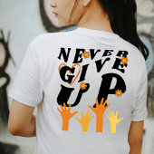 Geef nooit Inspirerend op T-shirt