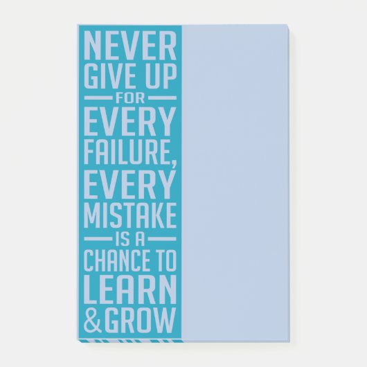 Geef nooit motivatie post-itnota's op post-it® notes (Voorkant)