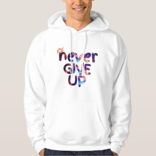 Geef nooit "Motivatie quotes" op Hoodie