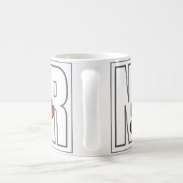 Geef nooit Motivatie typografische citaten op Koffiemok