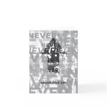 "Geef" nooit Notecard op