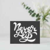 Geef nooit op 2 briefkaart (Staand voorkant)