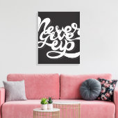 Geef nooit op 2 canvas afdruk (Insitu (Woonkamer))