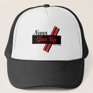 Geef nooit op Blijf sterk inspiratie veerkracht Trucker Pet