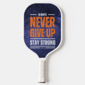 Geef nooit op: Cosmic Edition Pickleball Paddle (Achterkant)