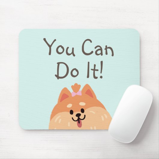 Geef nooit op en koppel nooit Puppy Muismat (Met muis)