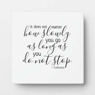 Geef nooit op Geef Plaque niet op Fotoplaat