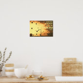 Geef nooit toe dat je het gevoel hebt dat je dood  poster (Keuken)