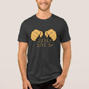 Geef nooit Tri-Blend Shirt op