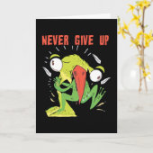 Geef nooit vogel en kikker op kaart (Gele Bloem)