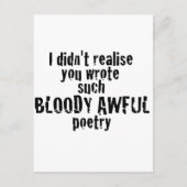 Geef ons geld! briefkaart (Voorkant)