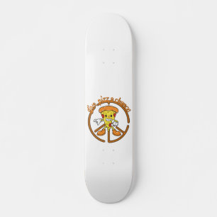 GEEF PIZA EEN KANS grappig pizza pun cadeauidee Skateboard