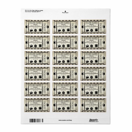 Geef sparen de Datum RickRack Trim toe Etiket (Full Sheet)