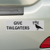 Geef tailgaters de vogel bumpersticker (Op auto)