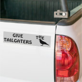 Geef tailgaters de vogel bumpersticker (Op Truck)