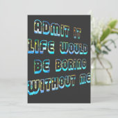 Geef toe dat het leven zou verdienen zonder mij Vi Feestdagenkaart (Staand voorkant)