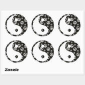 Geef vrede een kans 1 Yin en Yang Sticker (Vel)