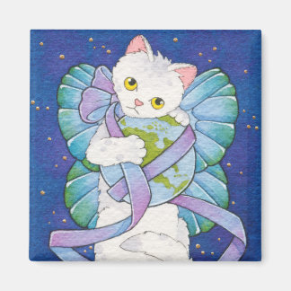 Geef vrede een kans vierkante magneet