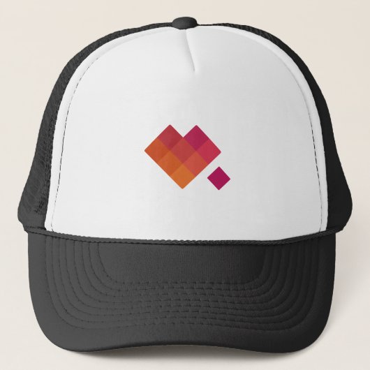 Geef wat we kunnen logomark trucker pet (Voorkant)