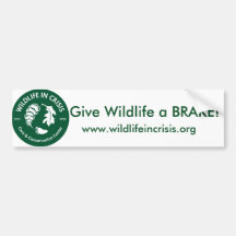 Geef Wildlife een REM! Bumpersticker