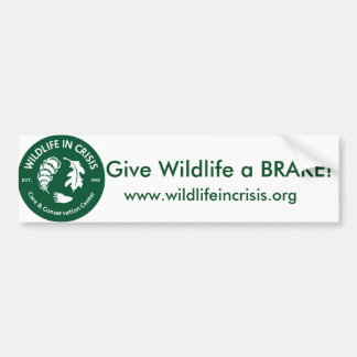 Geef Wildlife een REM! Bumpersticker