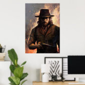 Geef ze de hel poster (Thuiskantoor)