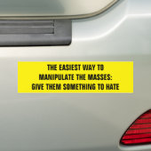 GEEF ZE IETS OM TE HATE BUMPERSTICKER (Op auto)