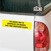 GEEF ZE IETS OM TE HATE BUMPERSTICKER (Op Truck)