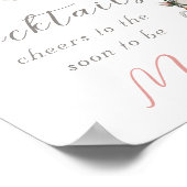 Geeft me Butterflies Funny Quote Tea Floral Brunch Poster (Hoek)