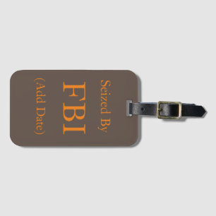 Geëiniseerd door FBI Hoesje-LABEL Bagagelabel