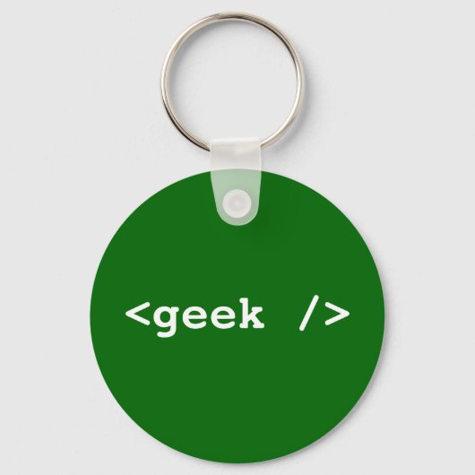 <geek />aanvinken sleutelhanger (Voorkant)