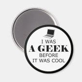 Geek avant qu'il était Cool Magnet (Recto/Verso)