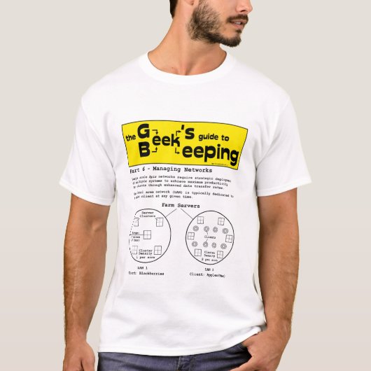 Geek bijenteelt (Netwerken) - Witte T-shirt (Voorkant)