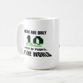 Geek - Binaire mop Koffiemok (Voorkant links)