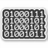 GEEK BINARY STICKER (Devant)