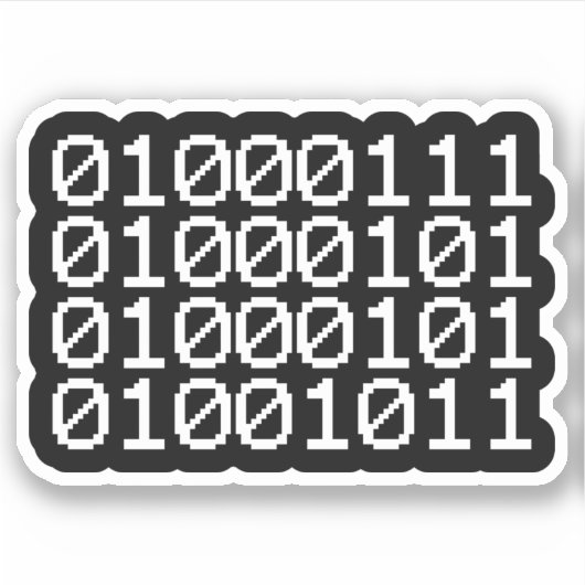 GEEK BINARY STICKER (Devant)