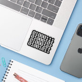 GEEK BINARY STICKER (Ordinateur portable avec iPhone)