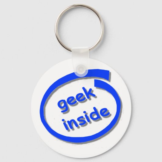 Geek binnenste toetsencombinatie sleutelhanger (Voorkant)