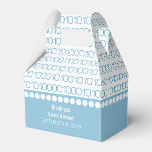 Geek bleu Chic Code binaire Ballotins