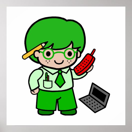 Geek Boy Poster (Voorkant)