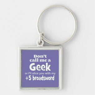 Geek breedwoord wf sleutelhanger