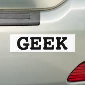 GEEK BUMPERSTICKER (Op auto)
