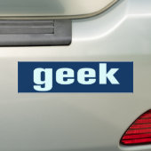 Geek Bumpersticker (Op auto)