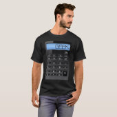 Geek Calculator Funny Costume T-shirt (Voorkant volledig)