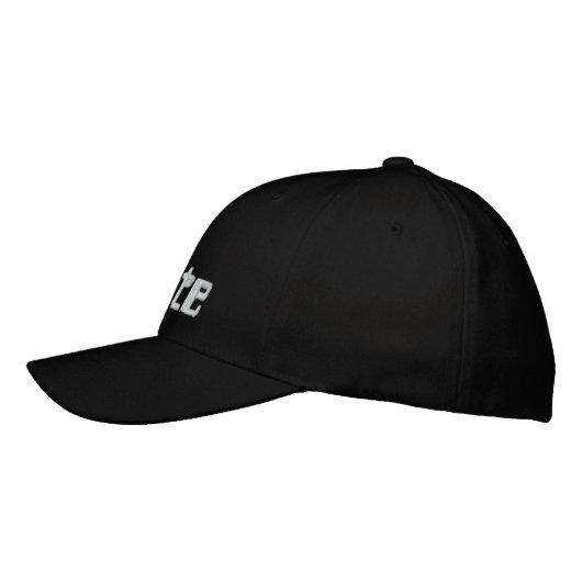 geek casquette brodé "Delete" 1337 pwn (Gauche)