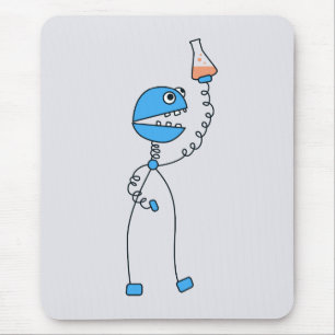 Geek Chemistry Science Funny Robot Muismat